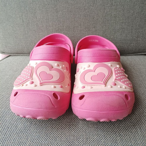 Flip-flops size 35 pink used girls summer shoes