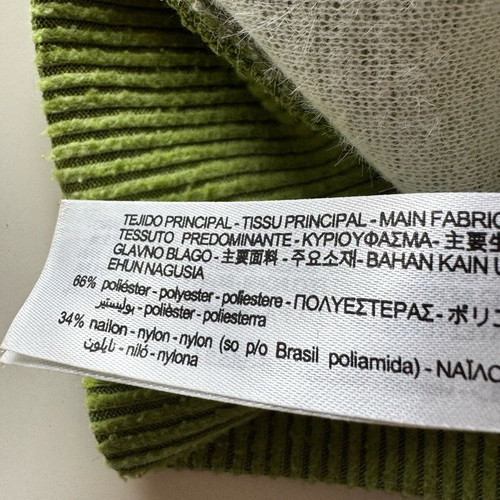 Zara women's knitted turtleneck vest size S like new green
