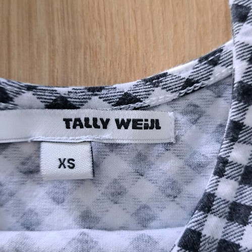 Crop top checked Tally Weill like new, size XS