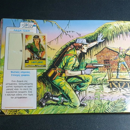 GI Joe Action Force Album 18 Stickers used