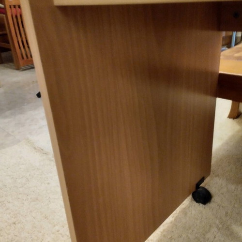 Desk with sliding shelf in walnut color Neoset like new
