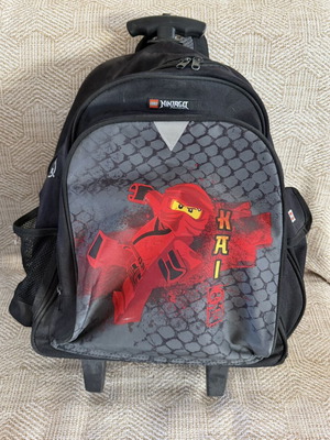 LEGO Ninjago Kai school trolley bag with wear on corners