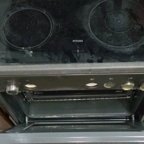 Pitsos kitchen stove used, 60 cm, needs knobs