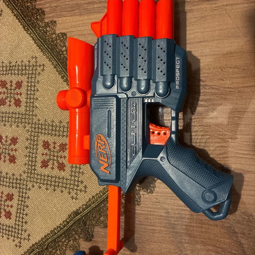 Nerf pistols used, pack with darts