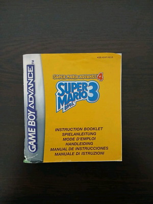 Super Mario Advance 4 Super Mario Bros. 3 εγχειρίδιο μεταχειρισμένο για Game Boy Advance