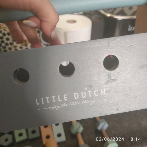 Little Dutch wooden toolbox 20 pieces used
