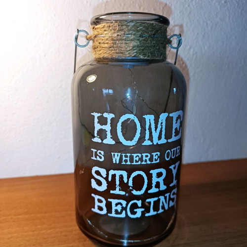 Decorative lantern bottle used with lights inside