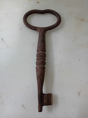 Old large antique key used