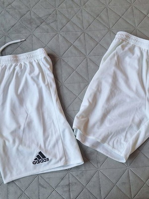 Σετ 2 αυθεντικά λευκά κοντά σορτς Adidas, μέγεθος 164