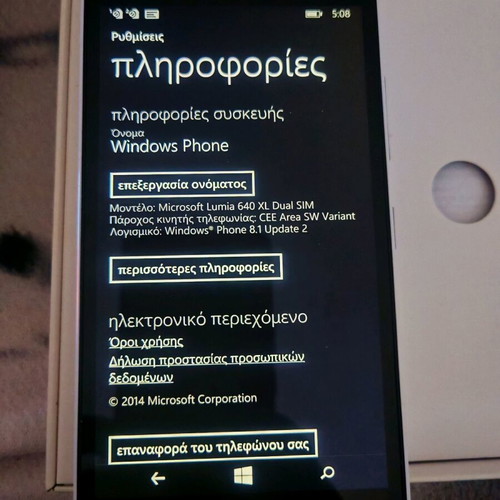 Microsoft Lumia 640 XL Dual SIM smartphone like new, white