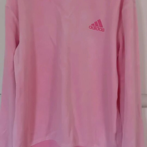 Adidas velour sweatshirt pink for girl 9-10 years like new