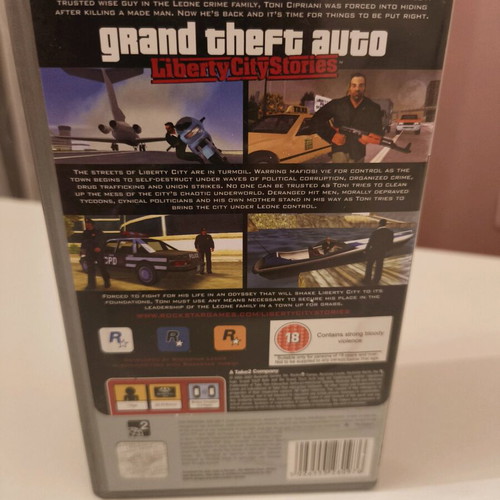 Grand Theft Auto Liberty City Stories PSP game used