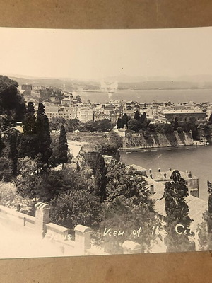 Corfu 1955 vintage black and white postcard like new