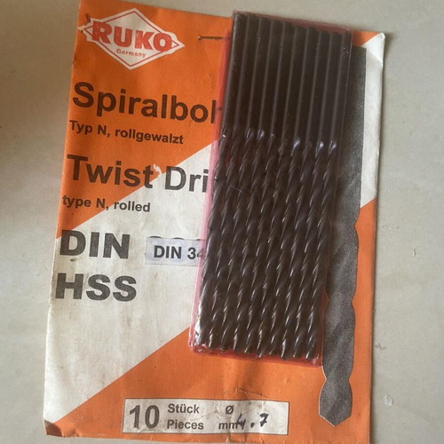 Ruko drill bit set 10 pcs 4.7 mm new German