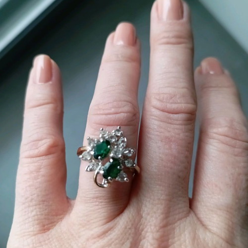 Faux ring No 54 (No 17) new with silver and gold color