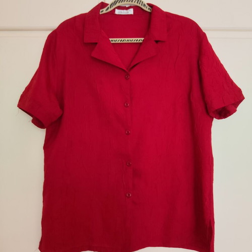 Bordeaux women's shirt XL with crinkled texture like new