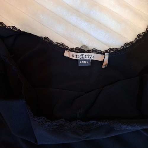 Attrattivo bodysuit new black with lace size Large
