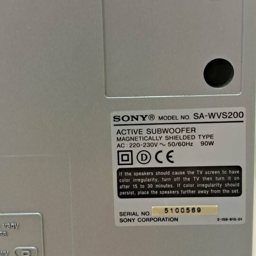 Sony Subwoofer SA-WVS200 150 Watt like new