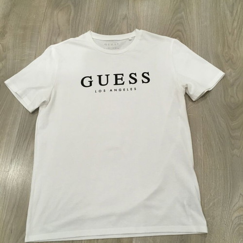 Guess Men T-shirt M new, white