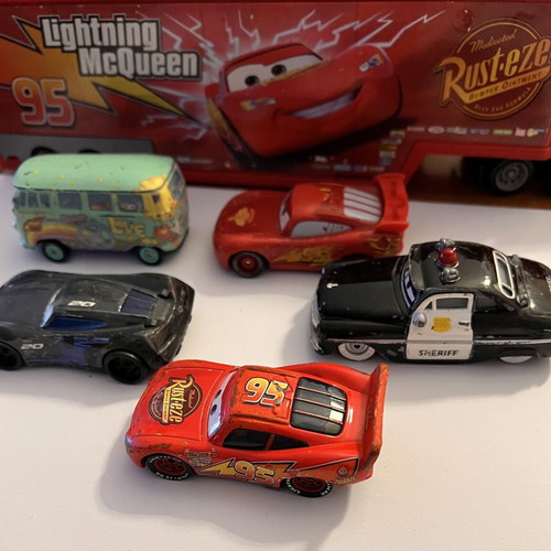 Disney Pixar Cars diecast 1:55 set of 5 Mattel used