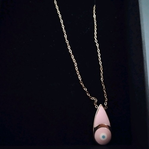 Steel necklace with eye unused