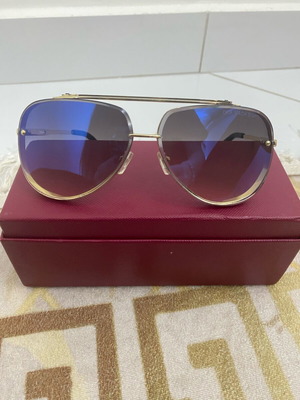 Dita men's sunglasses used, blue and gold