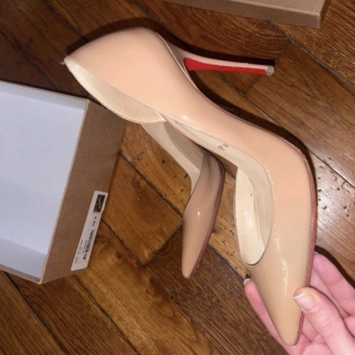 Christian Louboutin Iriza pumps size 36.5 used, beige, 10 cm heels