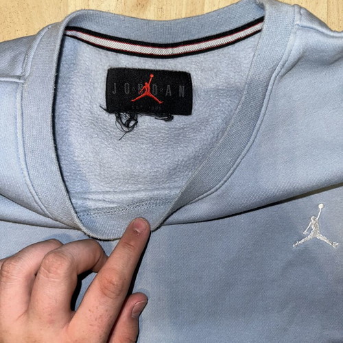 Jordan sweatshirt, baby blue, size XXL