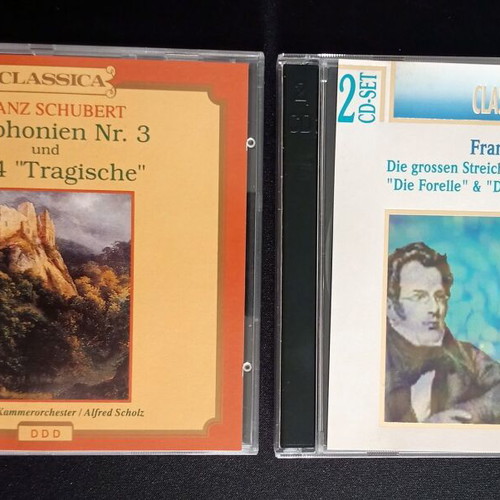 Franz Schubert 2 CDs used, classical music