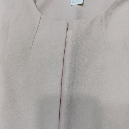 Women's long collarless jacket H&M like new, soft salmon color