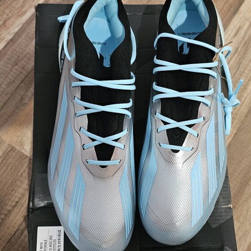 Adidas X Crazyfast Messi.1 FG football boots new, size 44, Silver Metallic Bliss Blue Core Black