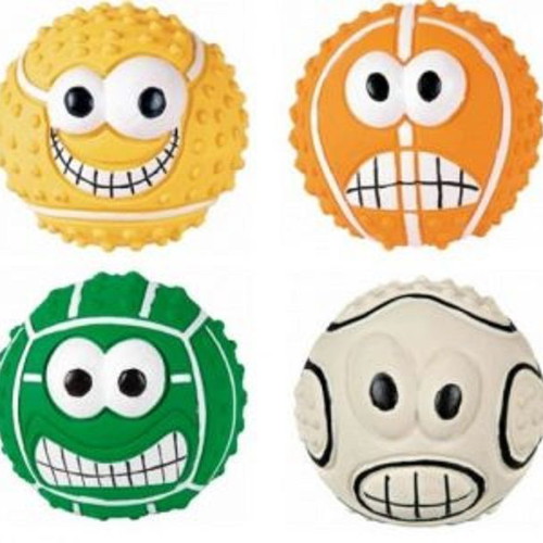 Trixie rubber ball toy 7cm new with sound