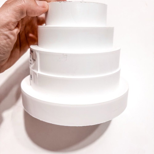 Europlast VA80 πλαστικός σύνδεσμος αγωγών καινούργιος, λευκός, διαστάσεις 80-150mm