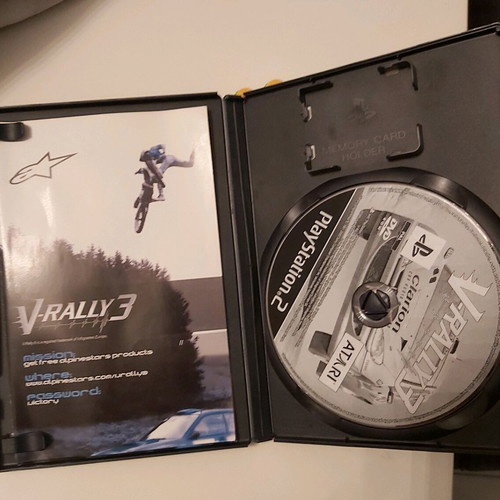 V-Rally 3 PlayStation 2 (PS2) used, DVD not working