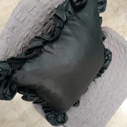 Coronet Tsins Sofa Pillow new, 37x37 cm, black with zipper