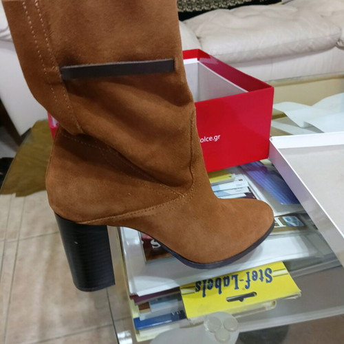 ACBC women's brown boots size 37 like new mid-calf