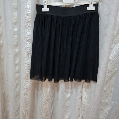 Stradivarius Black Tulle Skirt Medium Like New