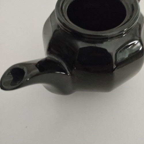 Vintage black ceramic teapot like new