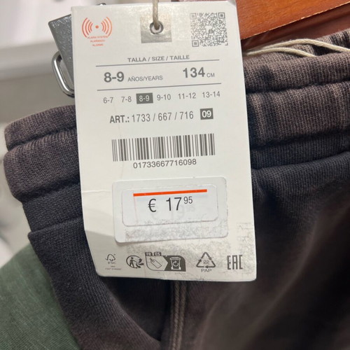 Zara tracksuit for 8-9 years, 134 cm, new, gray