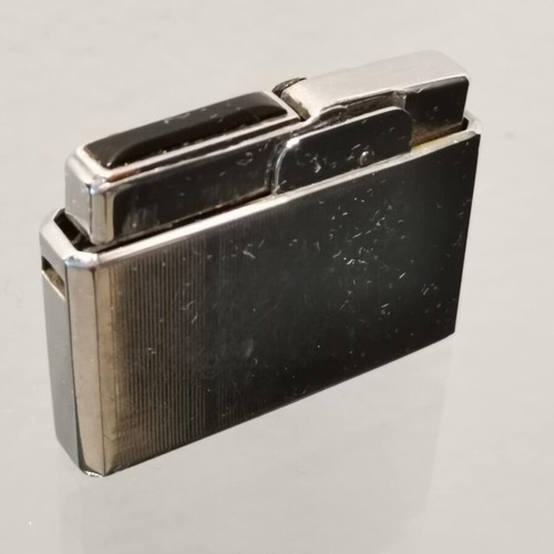 KBL “500” lighter used, vintage metal with black stone
