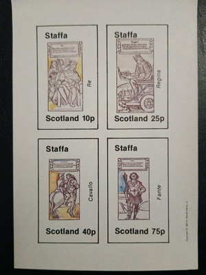 Scotland stamp series unsealed, new collectible condition