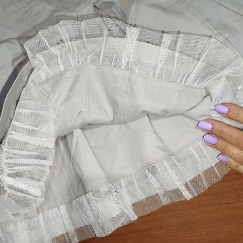 Disney Fairies children's fabric skirt like new with silver details