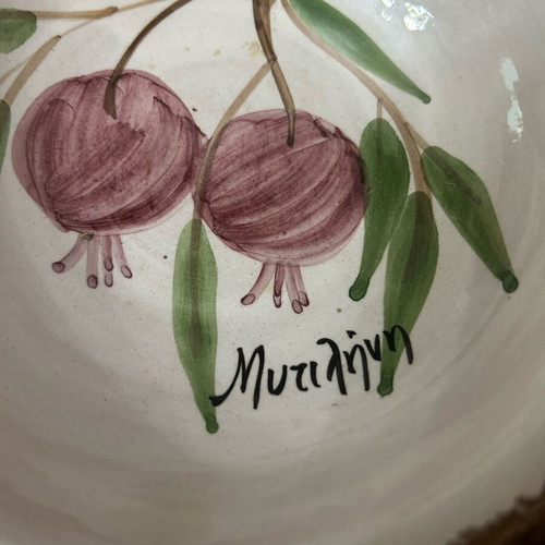 Set of 3 handmade vintage ceramics like new, handpainted
