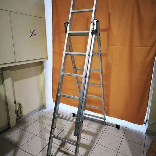 Multipurpose ladder 3 x 7 steps new with maximum height 4.13 meters