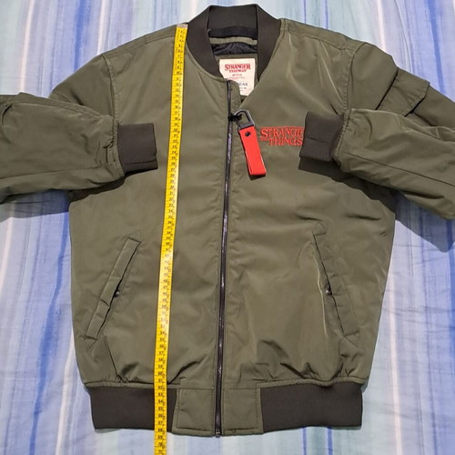Flight bomber jacket Stranger Things Pull & Bear new, size S, khaki