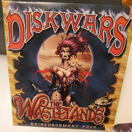 Diskwars The Wastelands Reinforcement Pack like new, board game 1999