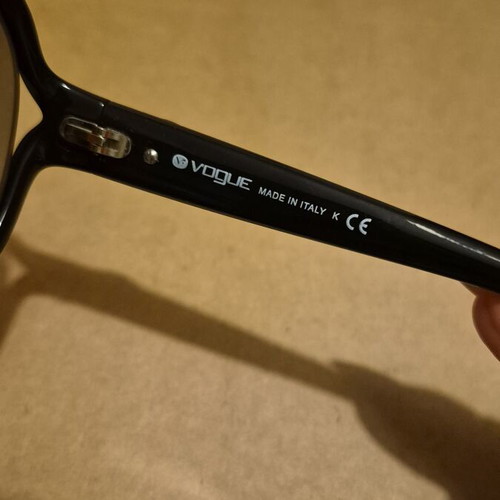 Vogue sunglasses with case, black lenses