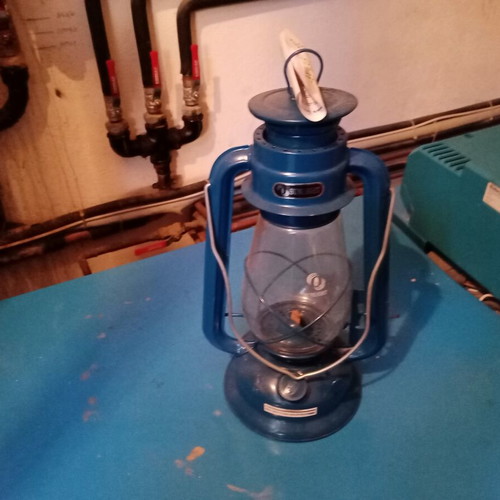 Storm Lantern "Θυελλης" Metal Blue Large