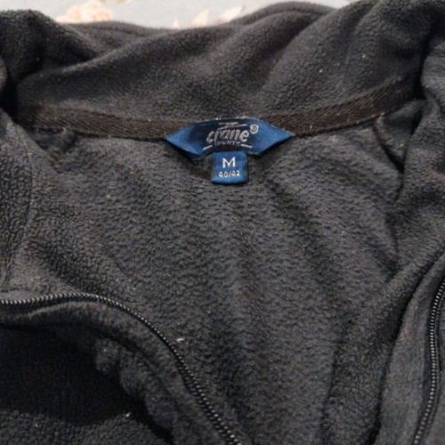 Crane fleece blouse size M used, black