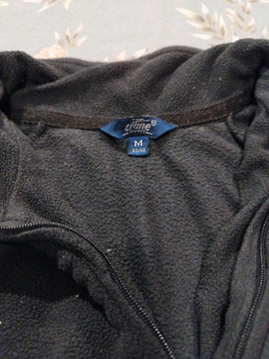 Crane fleece blouse size M used, black